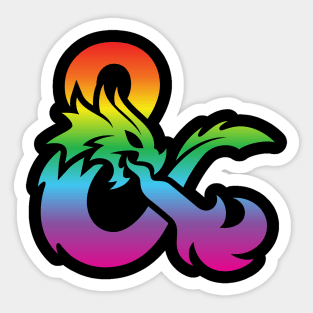 Dnd rainbow Sticker